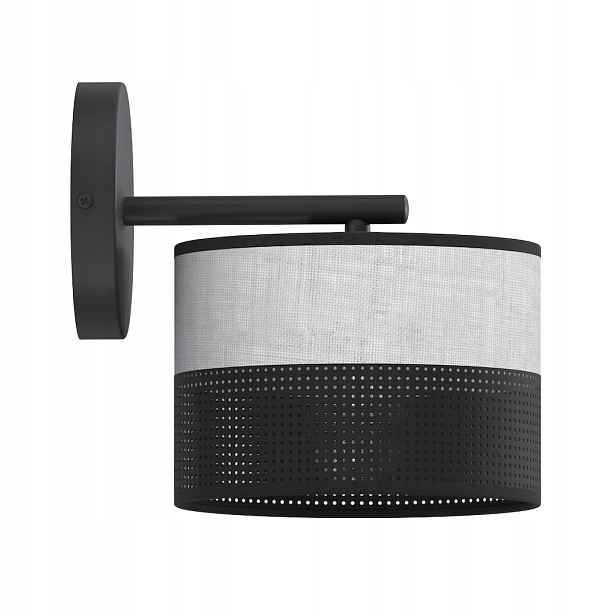 Emibig Karbon nástěnné svítidlo černo-šedé E27 1x15W