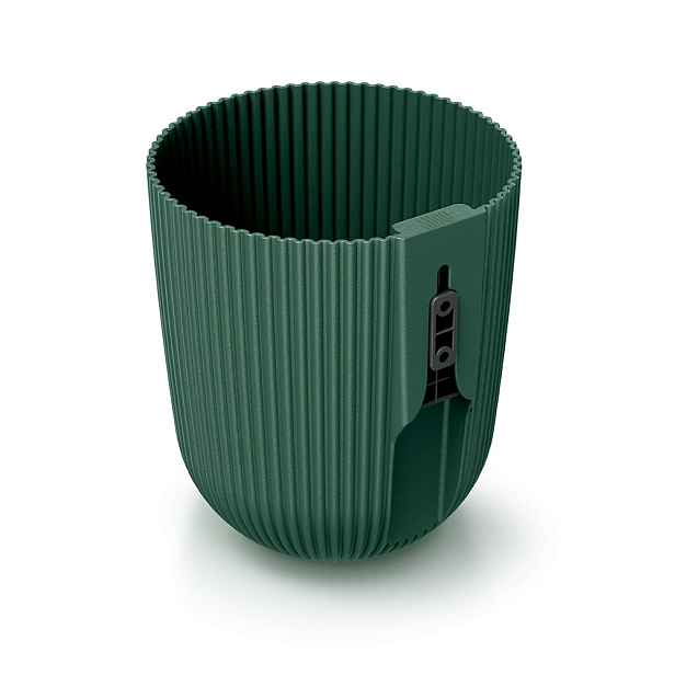 Prosperplast Nástěnný květináč MILLA WALL 14,6 cm tmavě zelený