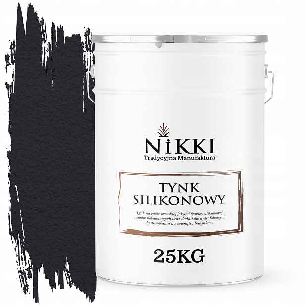 Silikonová Omítka Fasádní Černá Hluboká 9005 25KG Zrno 1.0mm
