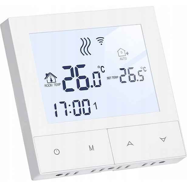 WiFi termostat Tuya Smart Life 16A 230V Podlahové topení Programátor
