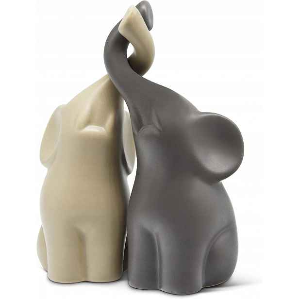 Figurka Sloního Páru, Dekorativní Socha 16 CM