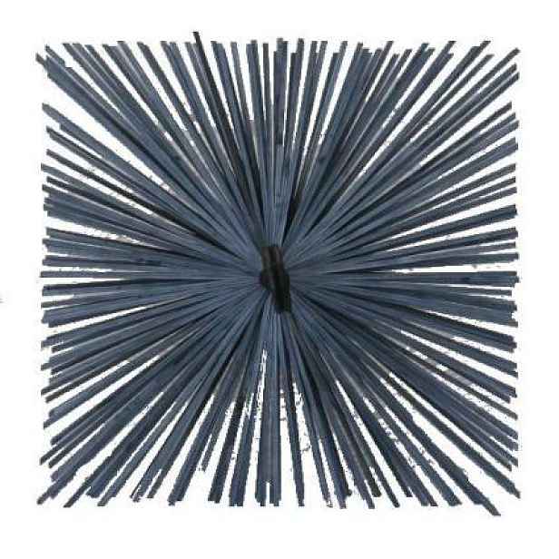 kominický komínový kartáč 350x350 mm čtvercový 350/350 35x35