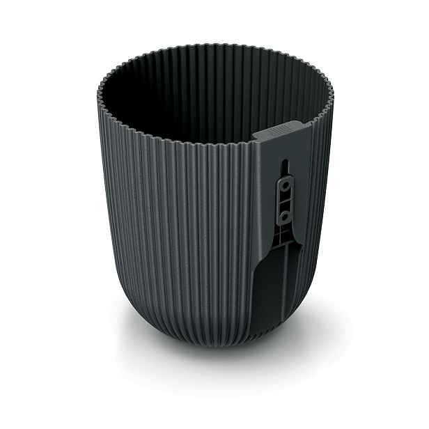 Prosperplast Nástěnný květináč MILLA WALL 14,6 cm uhelný