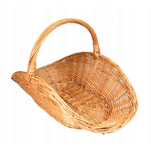 Proutěný košík na dřevo do krbu XL 68 cm