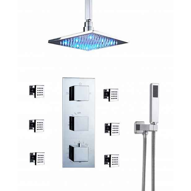 Sprchový Set Podomítkový Led Termostat