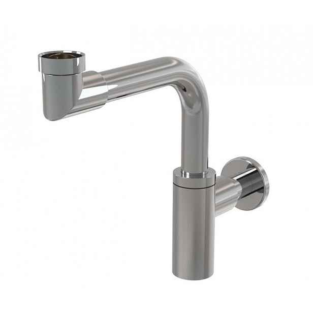 Alca - Sifon umyvadlový Design, průměr 32 mm, prostorově úsporný, kov A403