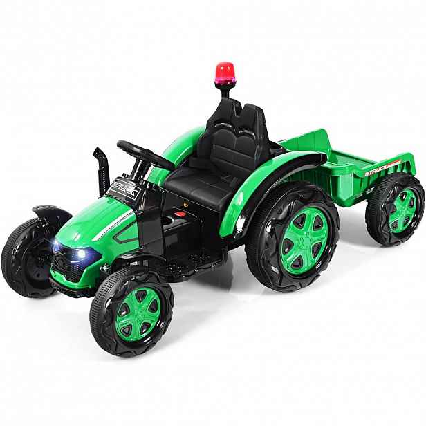 COSTWAY TRAKTOR 12V zelený