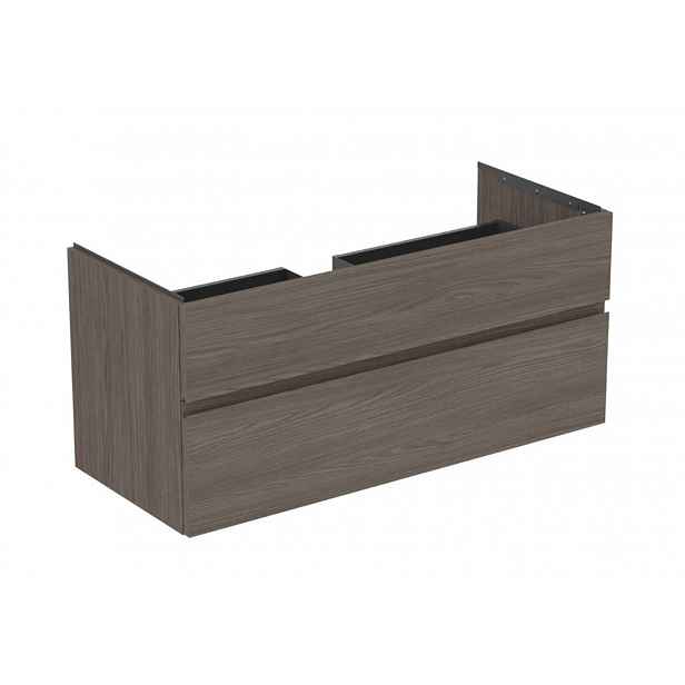 Ideal Standard Finesse - Umyvadlová skříňka, 120x51x55 cm, 2 zásuvky, Dark Elm E3394UR