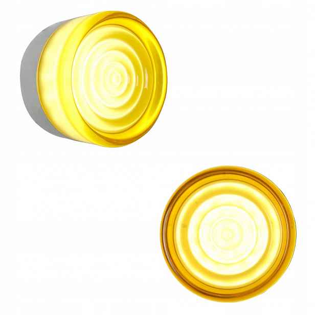 Kulatý Led nástěnné svítidlo jantarové barvy 6W do chodby Cct Light Prestige