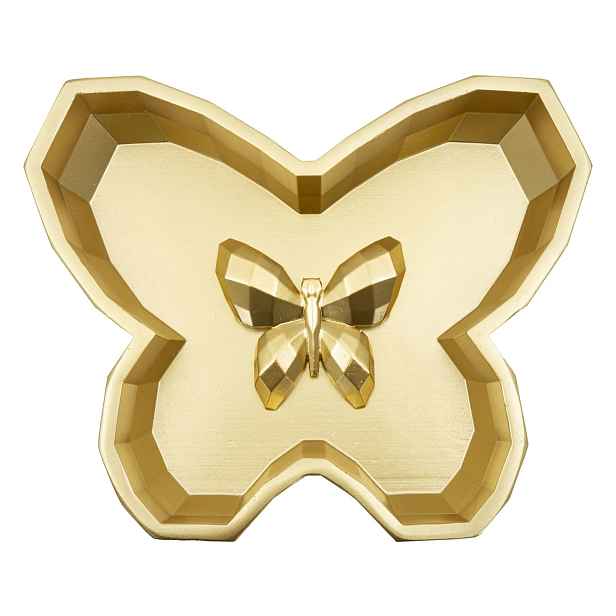 Mauro Ferretti Dekorativní odkládací miska Butterfly 20,5 cm zlatá