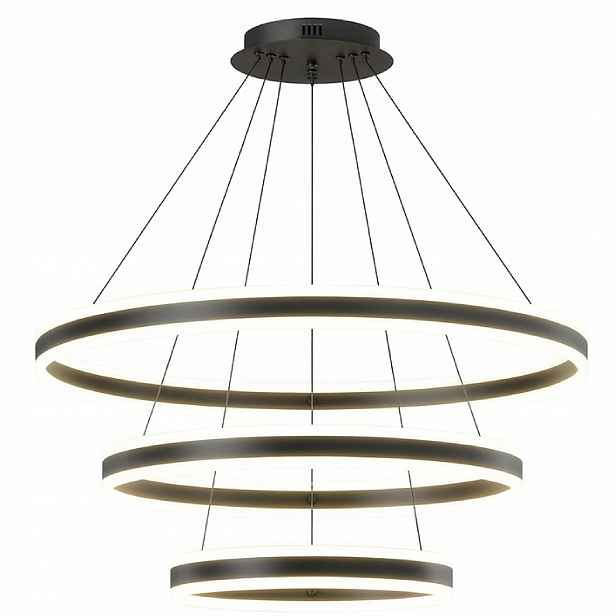 Mikeru 3-kroužková závěsná Led lampa s dálkovým ovládáním a regulací