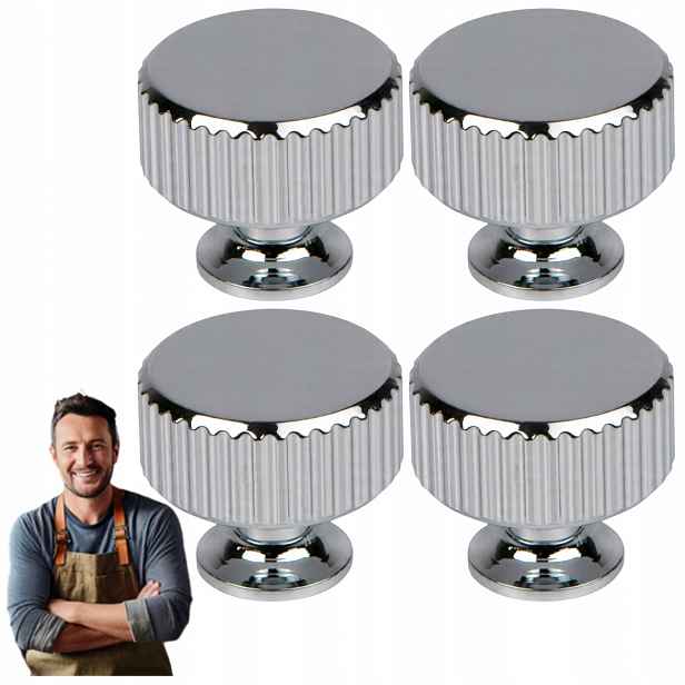 Nábytková Úchytka Kulička Randi 30 mm Kulatá Podélná rukojeť Chrom Lesk 4ks