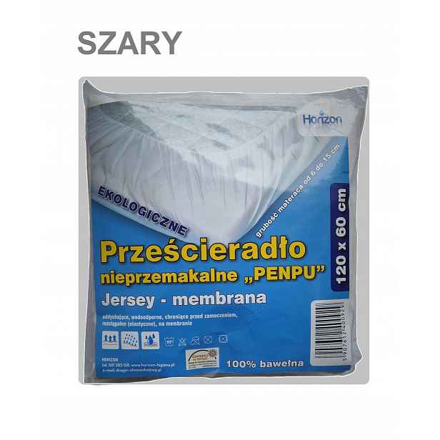 Nepropustné prostěradlo Jersey Premium Šedé