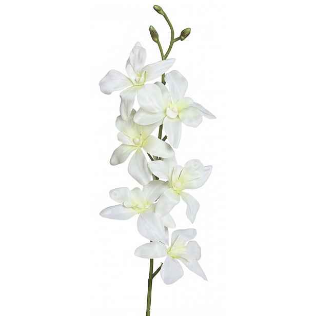 Umělá květina Orchidej 64 cm, krémová