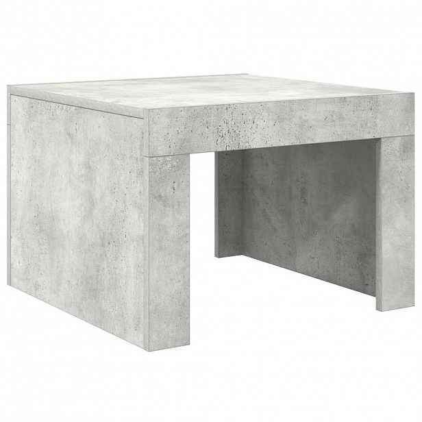 vidaXL Konferenční stolek betonově šedý 50x50x35 cm kompozitní dřevo
