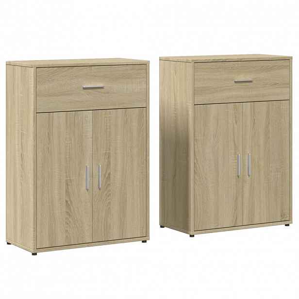 vidaXL Příborníky 2 ks dub sonoma 60 x 30 x 84 cm kompozitní dřevo