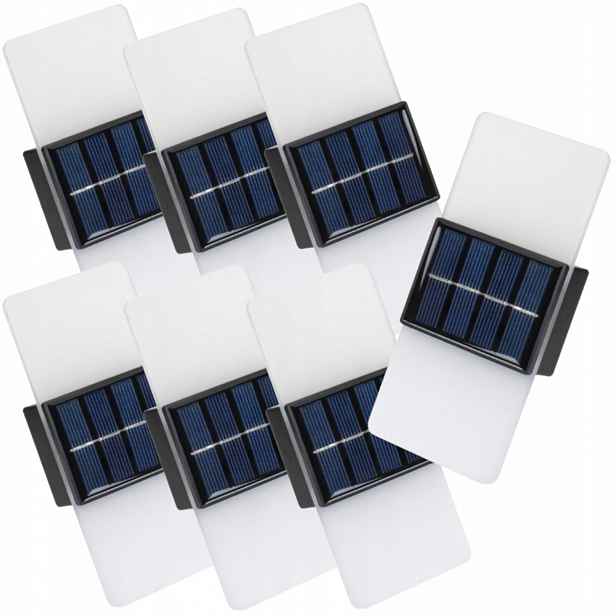 7 x solární nástěnné svítidlo Solární lampa Akryl Led Venkovní vodotěsný senzor