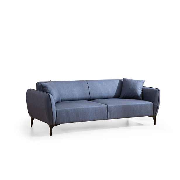 Hanah Home Třímístná rozkládací pohovka Belissimo 220 cm modrá