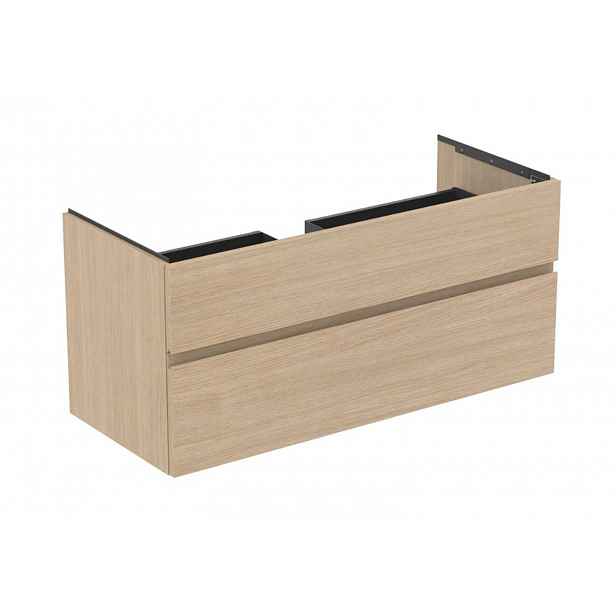 Ideal Standard Finesse - Umyvadlová skříňka, 120x51x55 cm, 2 zásuvky, bílý dub E3394US