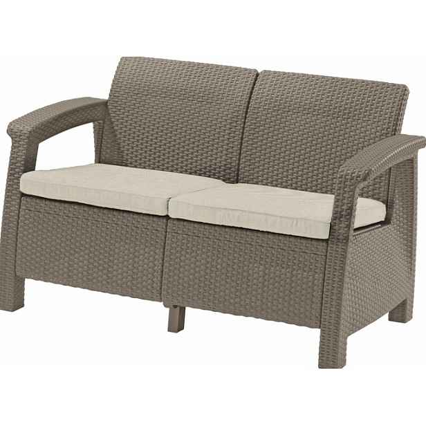 KETER Zahradní pohovka GREEK LOVE SEAT | cappuccino