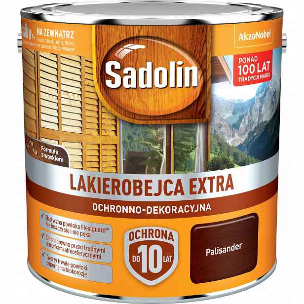 Lakovna Sadolin 2,5 l hnědá polomatná