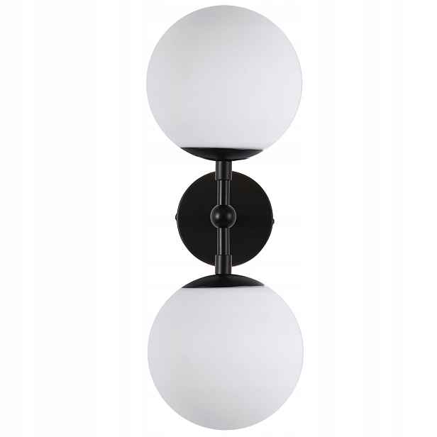 Light Prestige Dorado nástěnné svítidlo černá/bílá 2xE14 kov/sklo IP20