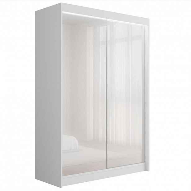 ALTDECOR ŠATNÍ SKŘÍŇ PEKA s LED - 120 cm - bílá