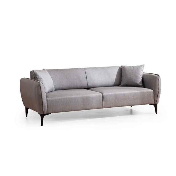 Hanah Home Třímístná rozkládací pohovka Belissimo 220 cm šedá