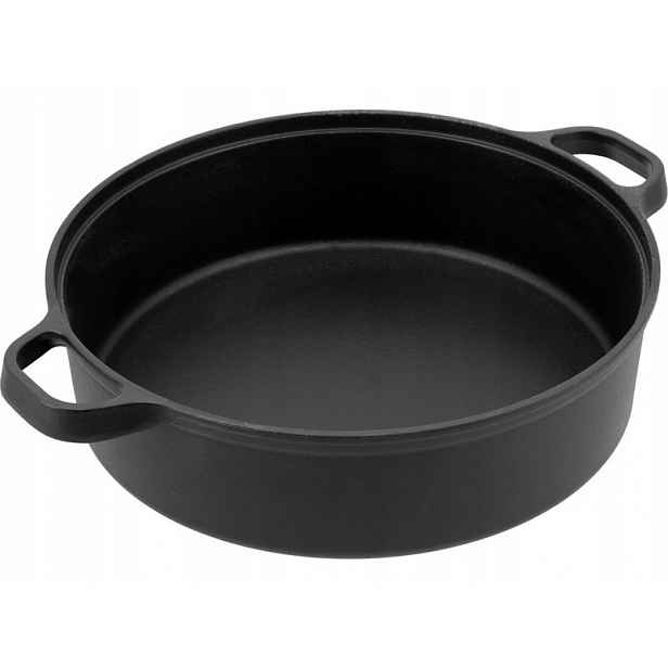 Hluboká Litinová Grilovací Pánev 28 CM