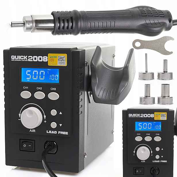 Horkovzdušná Pájecí Stanice 700W Quick 2008 4 Trysky