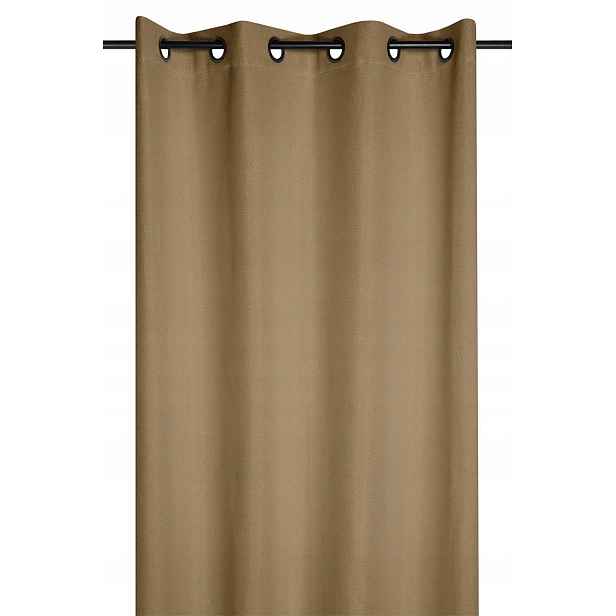 Hotový závěs Portland 140x260 camel 100% zatemňující blackout Glamour