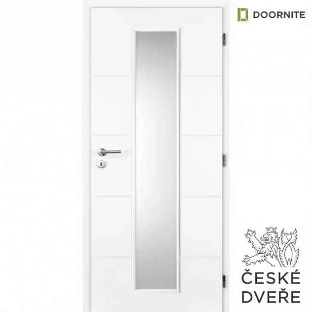 Interiérové dveře Quatro Linea Sklo Bílé 70P