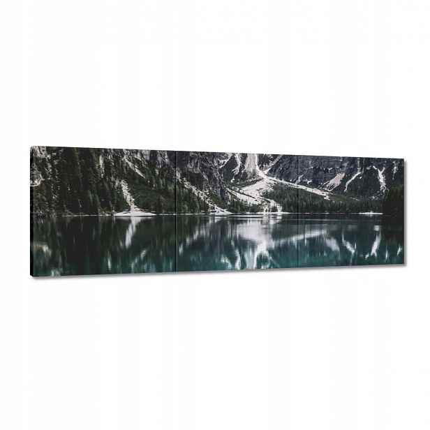 Obrazy 120x40 Jezero v Alpách Hory