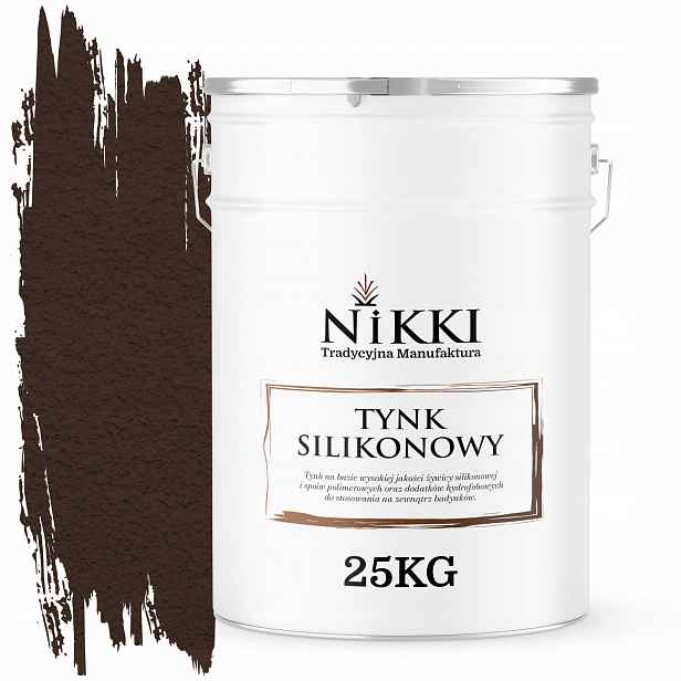Silikonová Omítka Fasádní Čokoládově Hnědá Ral 8017 25KG Zrno 2.0mm
