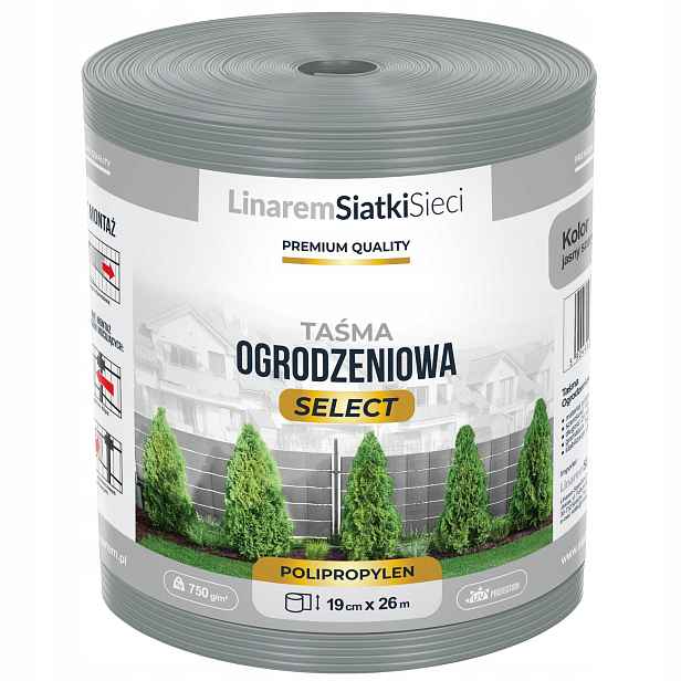 Stínící Panelové Pásy Šedá 19x26 m Premium Ochranná Oplocení Panelová Plotová