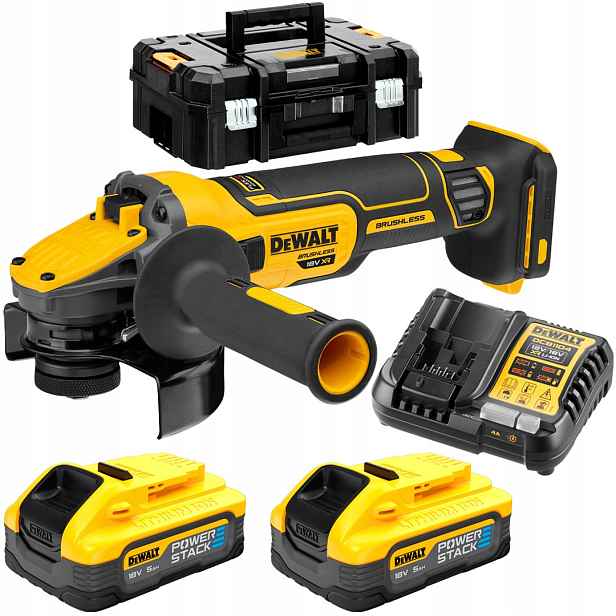 Úhlová bruska 125 mm 18 V 2x5 Ah DeWALT DCG409H2T