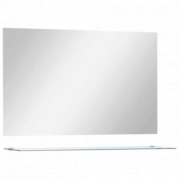 vidaXL Nástěnné zrcadlo s policí 100 x 60 cm tvrzené sklo