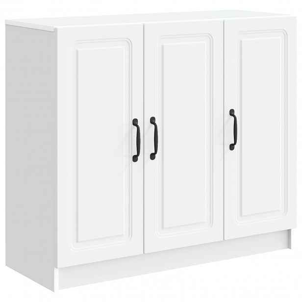 vidaXL Servírovací skříň Bílá 89 x 34,5 x 77 cm Kompozitní dřevo