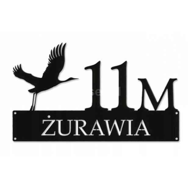 Číslo Na Dům 80cm Tabule Adresa Ocel 2mm Grafika 1