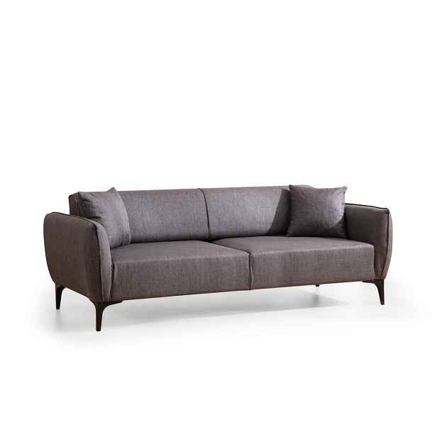 Hanah Home Třímístná rozkládací pohovka Belissimo 220 cm tmavě šedá