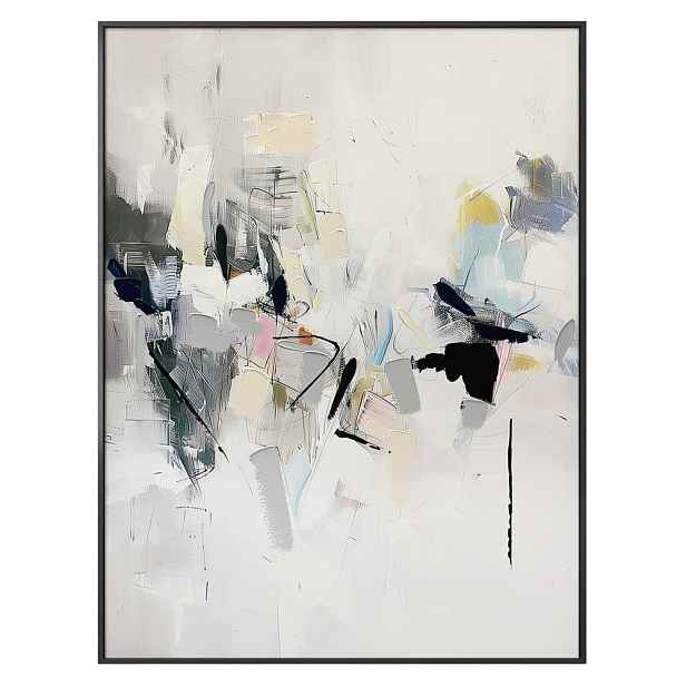 Obraz s ručně malovanými prvky s rámem/na plátně 70x100 cm Cro – Styler