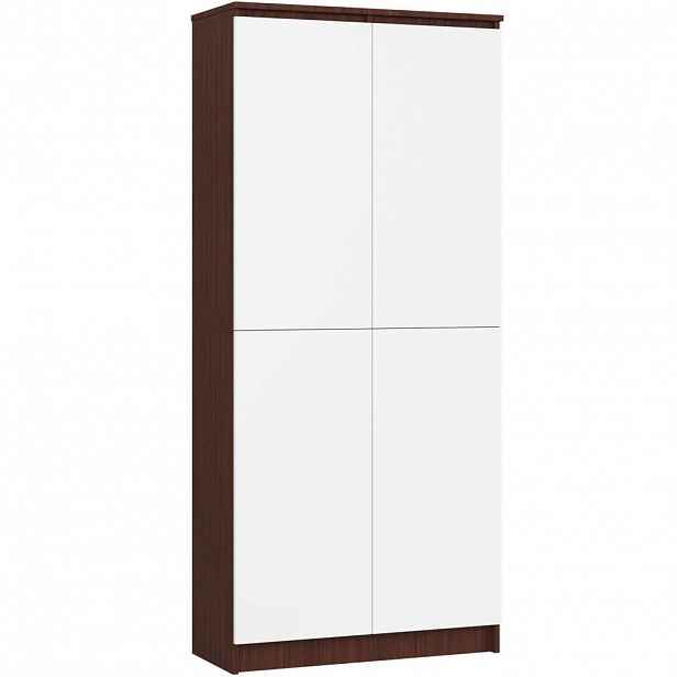 RAUMHIRSCH FURNITURE STOJANOVÁ POLIČKA Tmavě hnědá, bílá 180/80/35