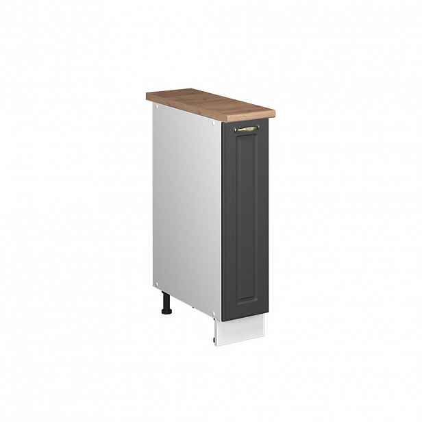 Vicco LÉKÁRNIČKOVÁ SKŘÍŇKA Fame-Line, Anthrazit-Gold Landhaus/Bílá, 20 cm, PD Dub