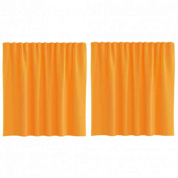 vidaXL Voálové záclony s poutky 2 ks Oranžová 140x140 cm