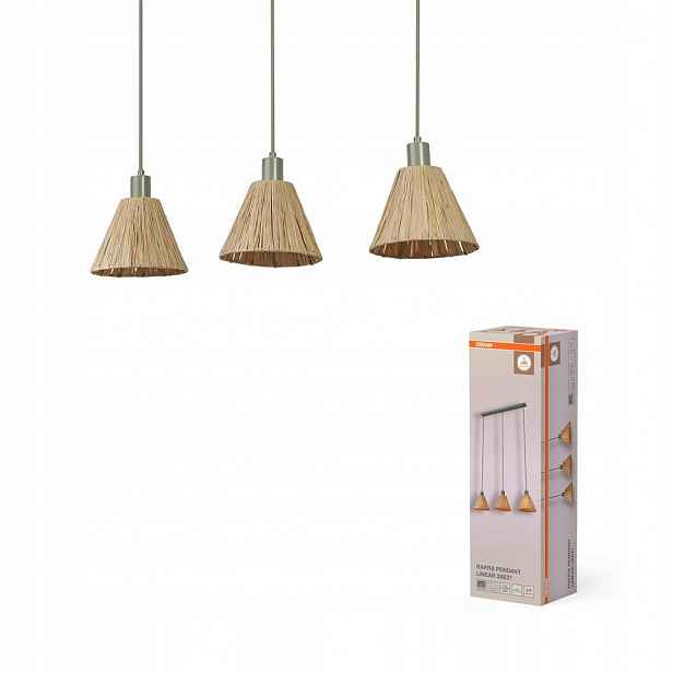 Závěsná stropní lampa 3x E27 Dekorativní Hnědá Zelená Decor