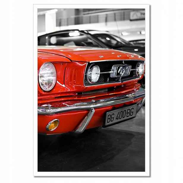 Plakáty v rámu 40x60 Červený Mustang