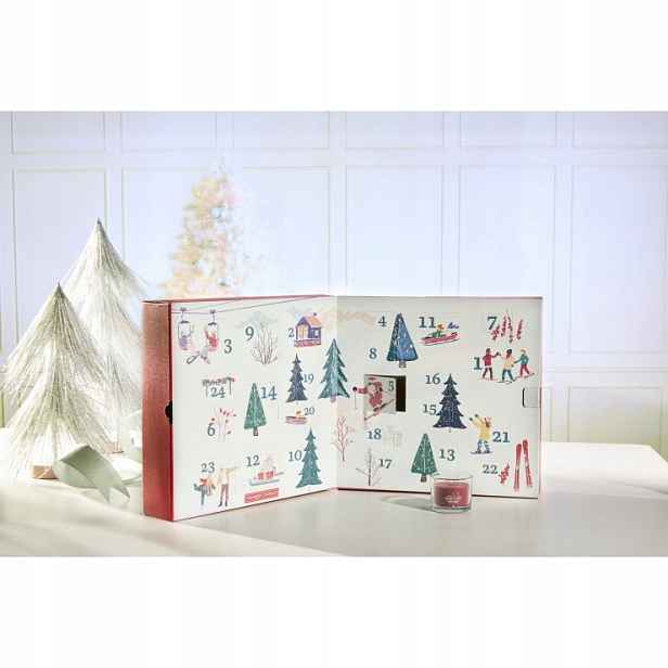 Adventní kalendář Apres Ski Yankee Candle – kniha – 24 sójových svíček