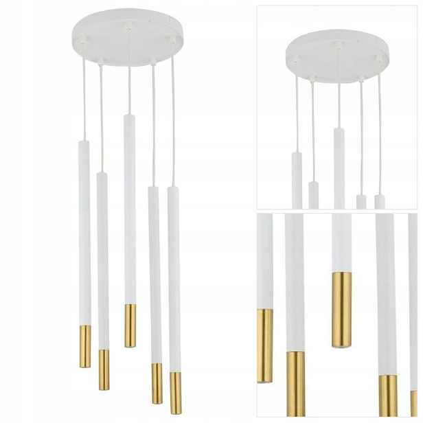 Bílá závěsná lampa Sopel Due moderní nad jídelní stůl Sigma Lighting