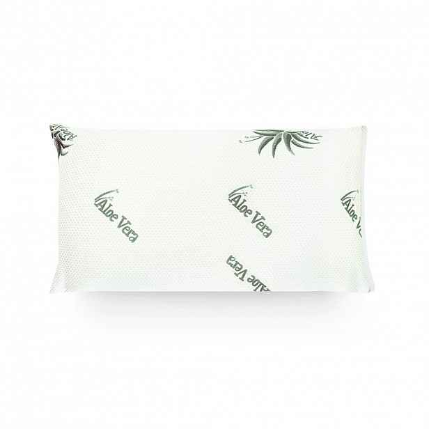 Mister Sandman POLŠTÁŘ 40x80 cm – bílý polštář z paměťové pěny s potahem Aloe Vera
