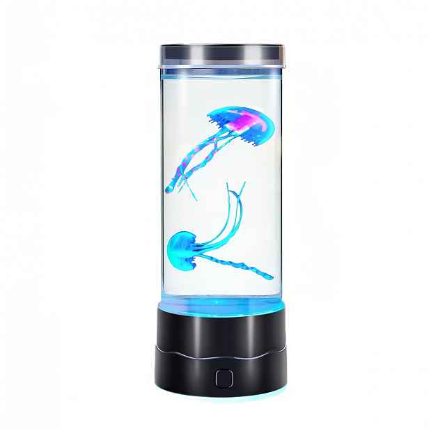 TEMU 1ks Medúzová lampa s různými barevnými efekty, originální osvětlení, vybavená bezkartáčovým , napájení přes USB kabel, vhodná do obývacích